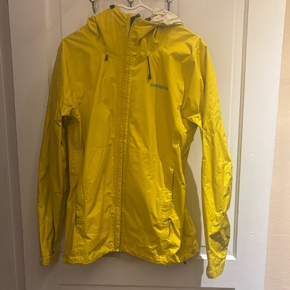 Patagonia Vibrant Yellow Rain Jacket